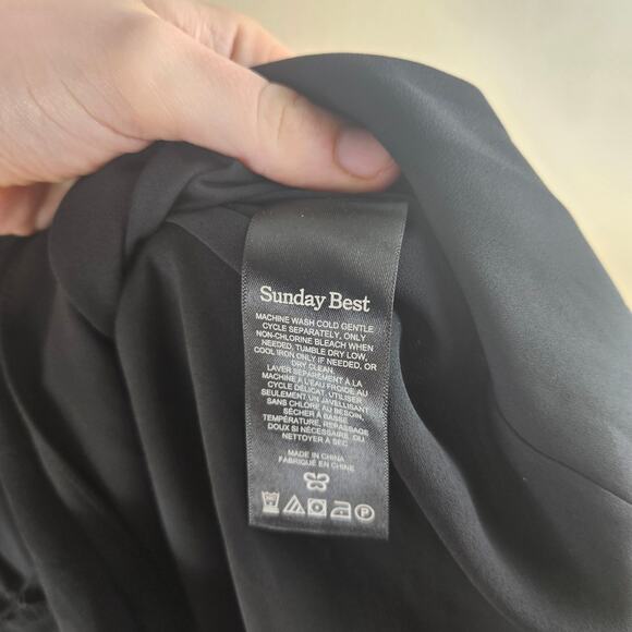 Sunday Best Aritzia Fairey Chiffon Mini Dress Size M - Picture 4 of 6